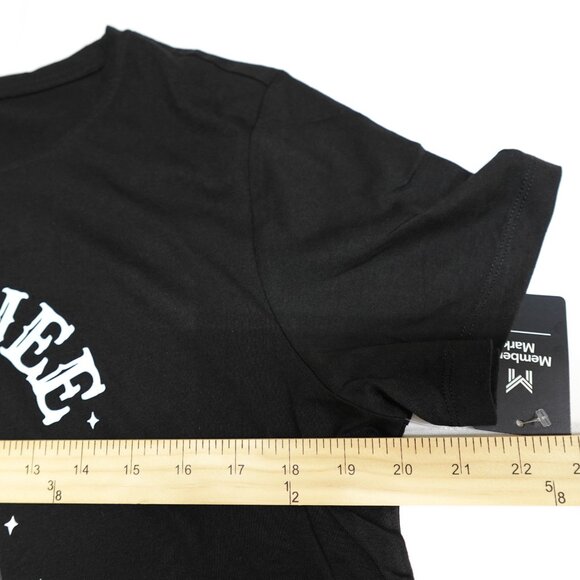 Women's Halloween Shirt LARGE Ghost Boo-Jee Short Sleeve Black Graphic Stanley - Picture 7 of 9